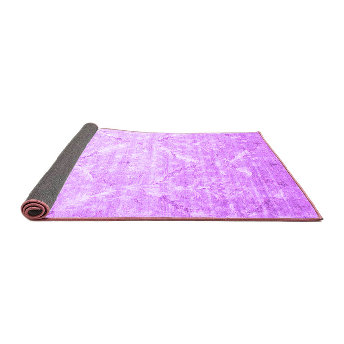 Sideview of Abstract Purple Contemporary Rug, con830pur