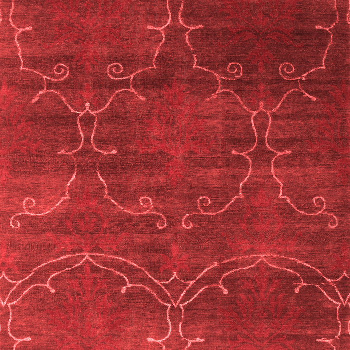 Machine Washable Abstract Red Contemporary Rug, wshcon831red