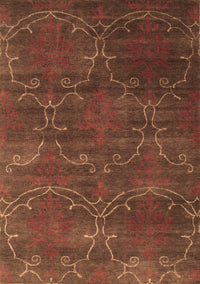 Abstract Brown Contemporary Rug, con831brn