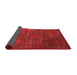 Abstract Red Contemporary Area Rugs