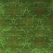 Serging Thickness of Abstract Green Contemporary Rug, con831grn