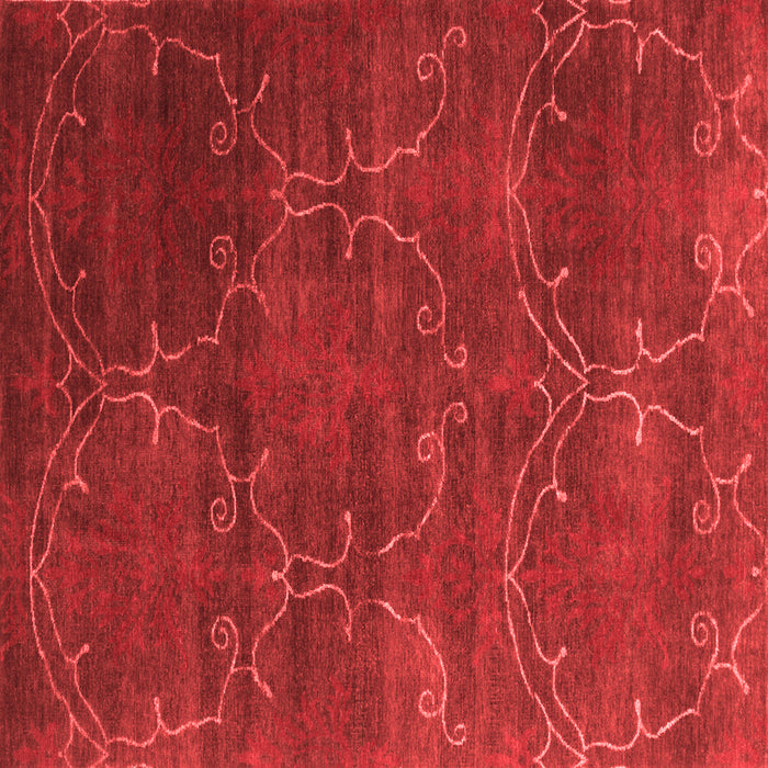 Machine Washable Abstract Red Contemporary Rug, wshcon831red