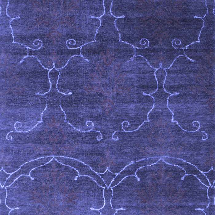 Machine Washable Abstract Blue Contemporary Rug, wshcon831blu