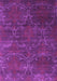 Machine Washable Abstract Purple Contemporary Area Rugs, wshcon831pur