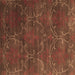 Square Abstract Brown Contemporary Rug, con831brn