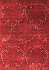 Abstract Red Contemporary Rug, con831red