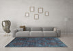 Machine Washable Abstract Light Blue Contemporary Rug in a Living Room, wshcon831lblu