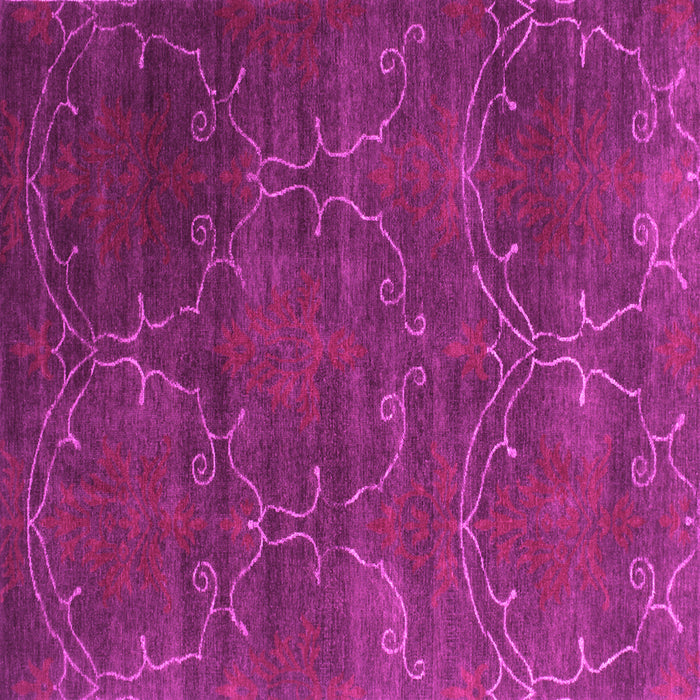 Square Machine Washable Abstract Pink Contemporary Rug, wshcon831pnk