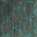 Square Machine Washable Abstract Turquoise Contemporary Area Rugs, wshcon831turq