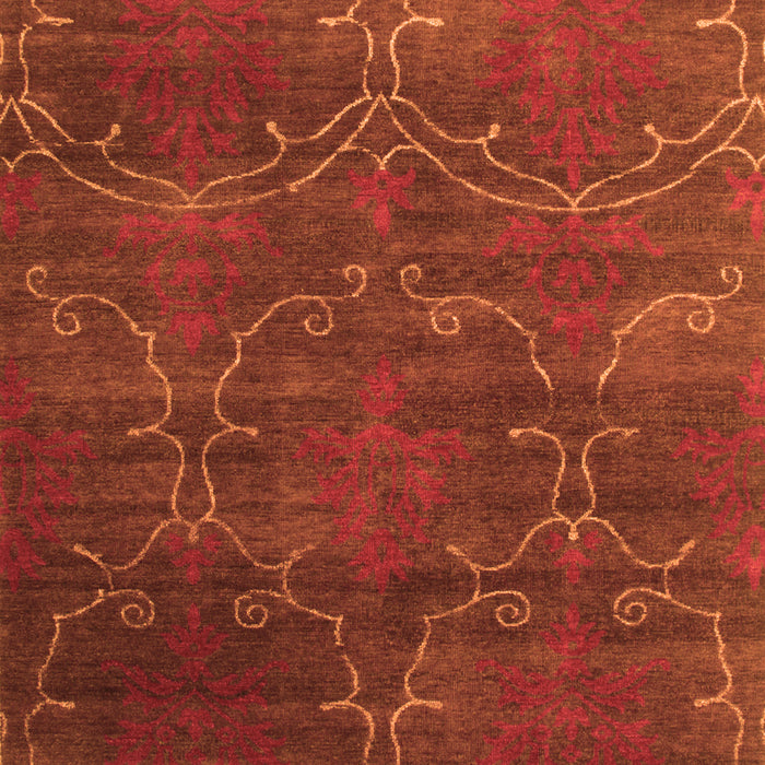 Abstract Orange Contemporary Rug, con831org