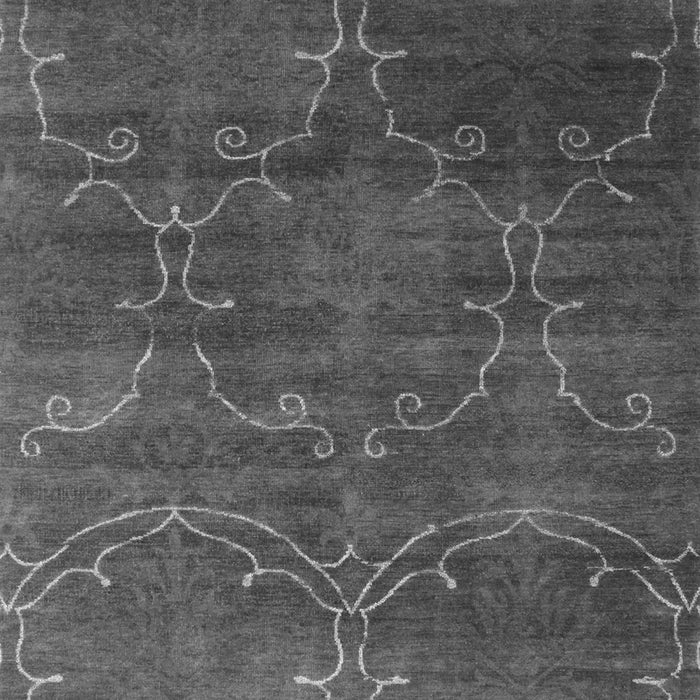 Abstract Gray Contemporary Rug, con831gry