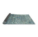 Thickness of Contemporary Blue Green Modern Rug, con832