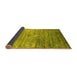 Sideview of Abstract Yellow Contemporary Rug, con832yw