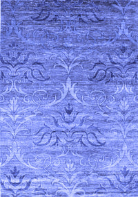 Abstract Blue Contemporary Rug, con832blu