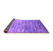 Sideview of Abstract Purple Contemporary Rug, con832pur