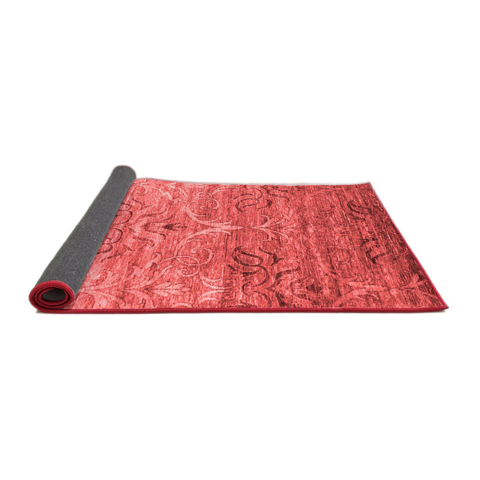 Abstract Red Contemporary Area Rugs