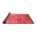 Abstract Red Contemporary Area Rugs