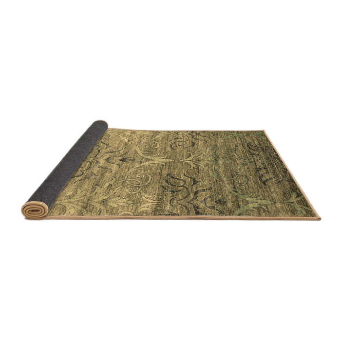 Sideview of Abstract Brown Contemporary Rug, con832brn