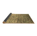 Sideview of Abstract Brown Contemporary Rug, con832brn