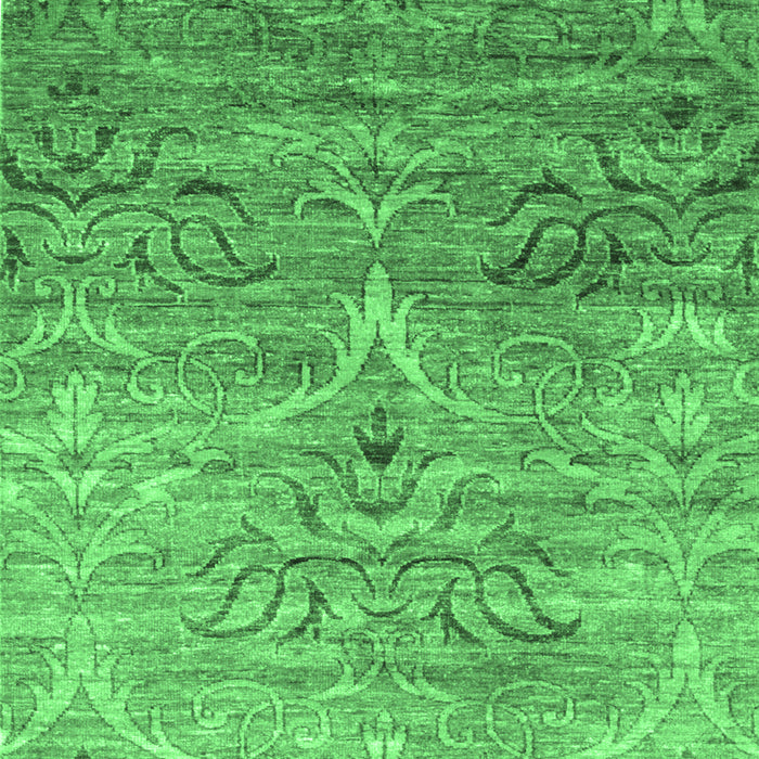 Abstract Emerald Green Contemporary Rug, con832emgrn