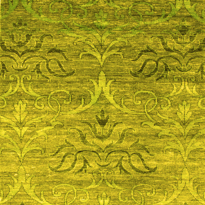 Abstract Yellow Contemporary Rug, con832yw
