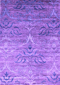 Abstract Purple Contemporary Rug, con832pur