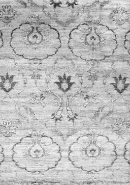 Abstract Gray Contemporary Rug, con833gry