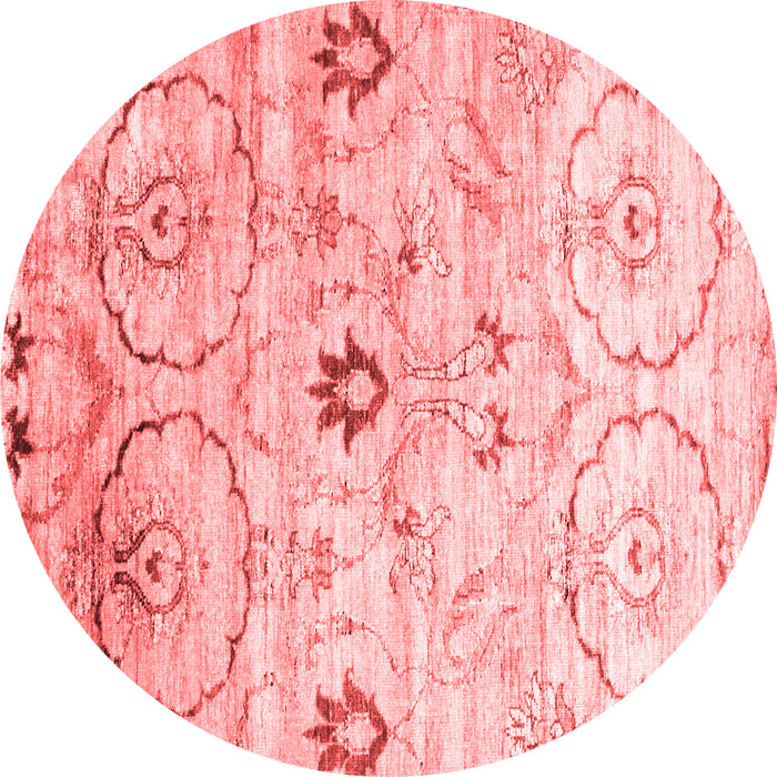 Abstract Red Contemporary Rug, con833red