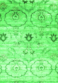 Abstract Green Contemporary Rug, con833grn