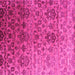 Square Abstract Pink Contemporary Rug, con834pnk