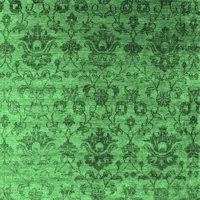 Abstract Emerald Green Contemporary Rug, con834emgrn