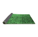 Sideview of Abstract Emerald Green Contemporary Rug, con834emgrn