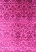 Abstract Pink Contemporary Rug, con834pnk