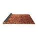 Sideview of Abstract Brown Contemporary Rug, con834brn