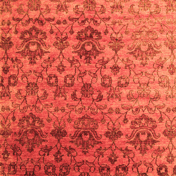 Abstract Orange Contemporary Rug, con834org