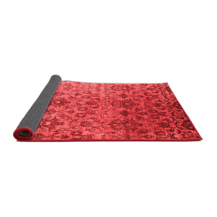 Abstract Red Contemporary Area Rugs