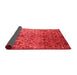 Abstract Red Contemporary Area Rugs