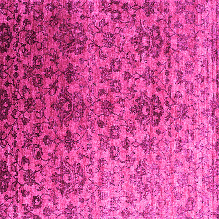 Square Machine Washable Abstract Pink Contemporary Rug, wshcon834pnk