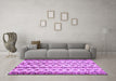 Machine Washable Abstract Purple Contemporary Area Rugs in a Living Room, wshcon835pur