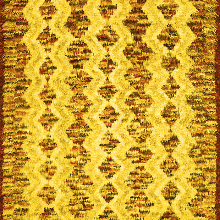 Abstract Yellow Contemporary Rug, con835yw