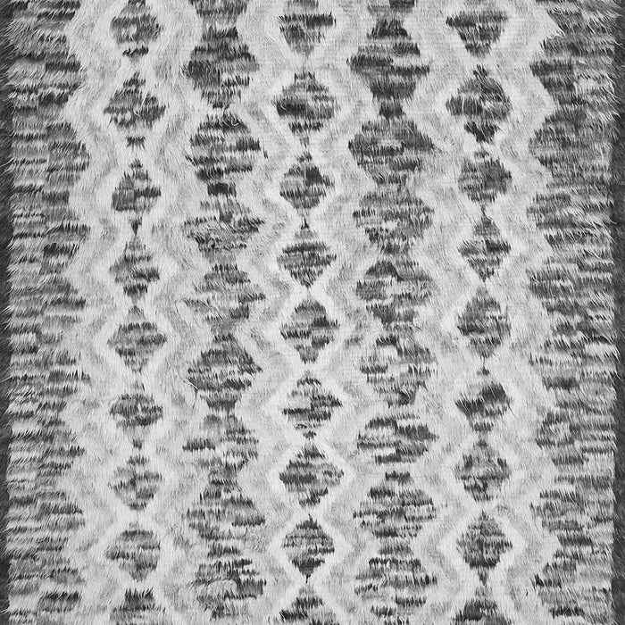 Serging Thickness of Machine Washable Abstract Gray Contemporary Rug, wshcon835gry