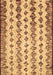 Machine Washable Abstract Brown Contemporary Rug, wshcon835brn
