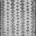 Serging Thickness of Abstract Gray Contemporary Rug, con835gry