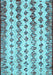 Machine Washable Abstract Light Blue Contemporary Rug, wshcon835lblu