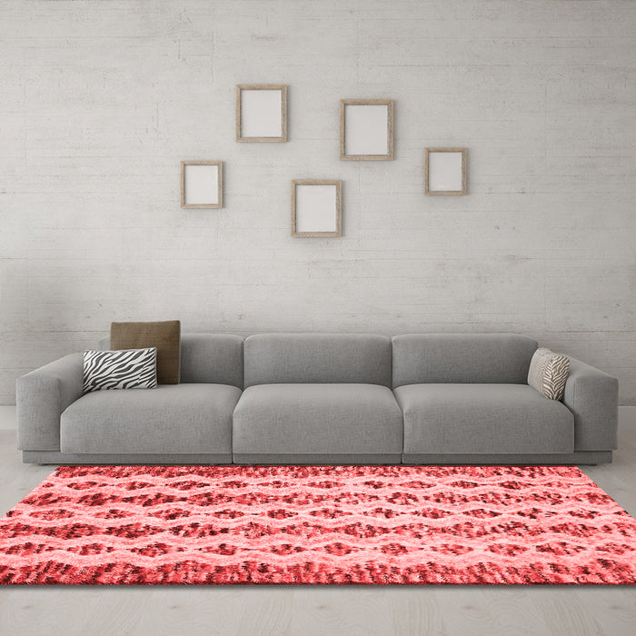 Contemporary Red Washable Rugs