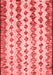 Abstract Red Contemporary Area Rugs