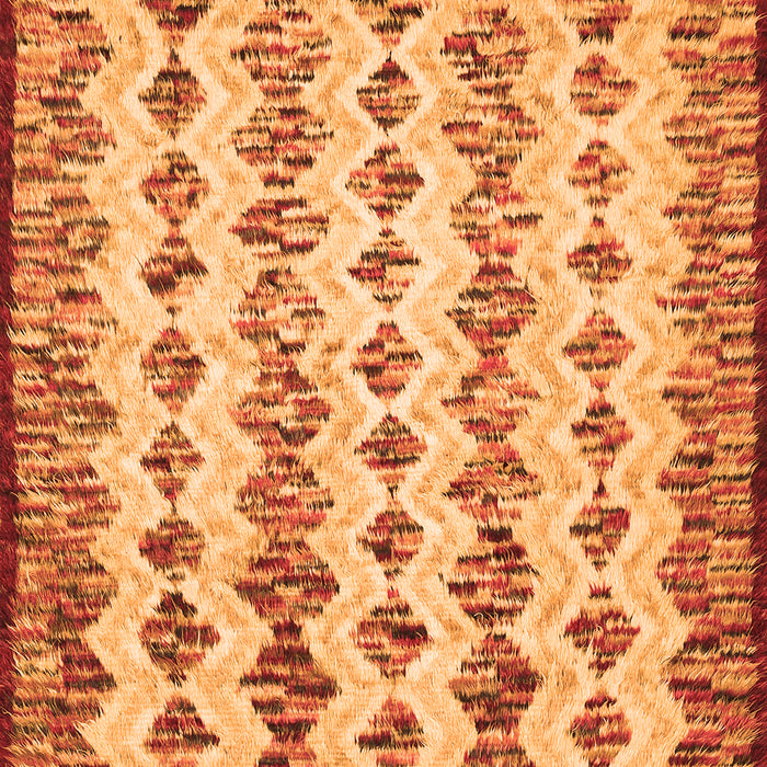 Serging Thickness of Machine Washable Abstract Orange Contemporary Area Rugs, wshcon835org