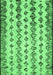 Machine Washable Abstract Emerald Green Contemporary Area Rugs, wshcon835emgrn