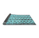 Sideview of Abstract Light Blue Contemporary Rug, con835lblu