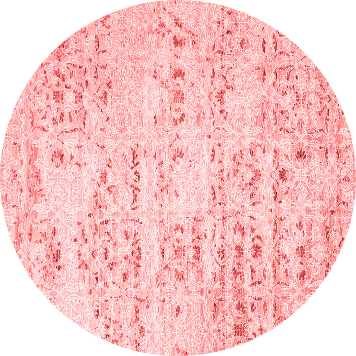 Machine Washable Solid Red Modern Rug, wshcon836red